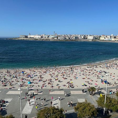 아 코루냐 Piso Con Vistas A La Playa De Riazor 아파트 외부 사진