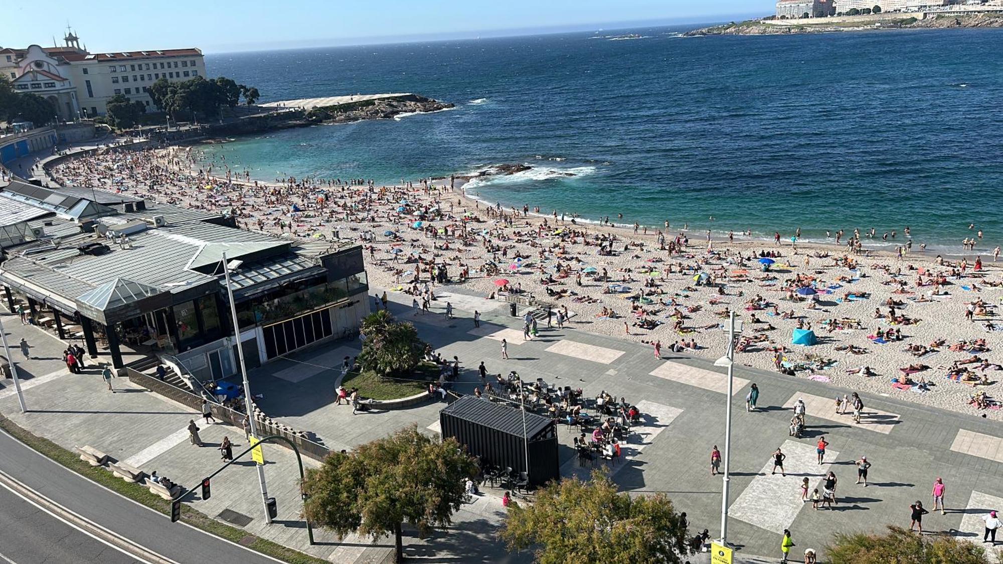 아 코루냐 Piso Con Vistas A La Playa De Riazor 아파트 외부 사진